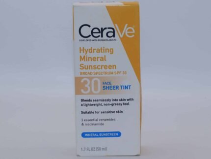 CeraVe Hydrating Mineral Sunscreen SPF 30 Face Sheer Tint 50ml