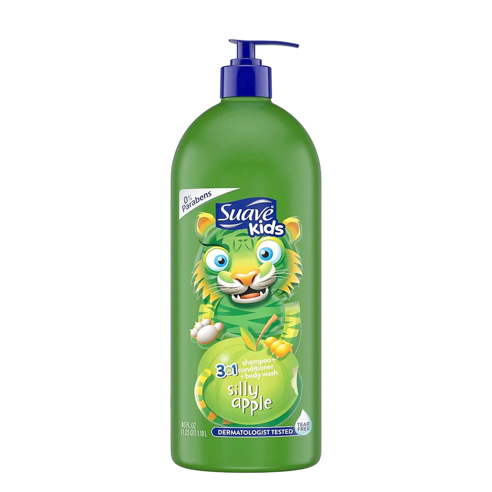 181 Suave Kids 3in1 Wash 1180ml Silly Apple - Image 1
