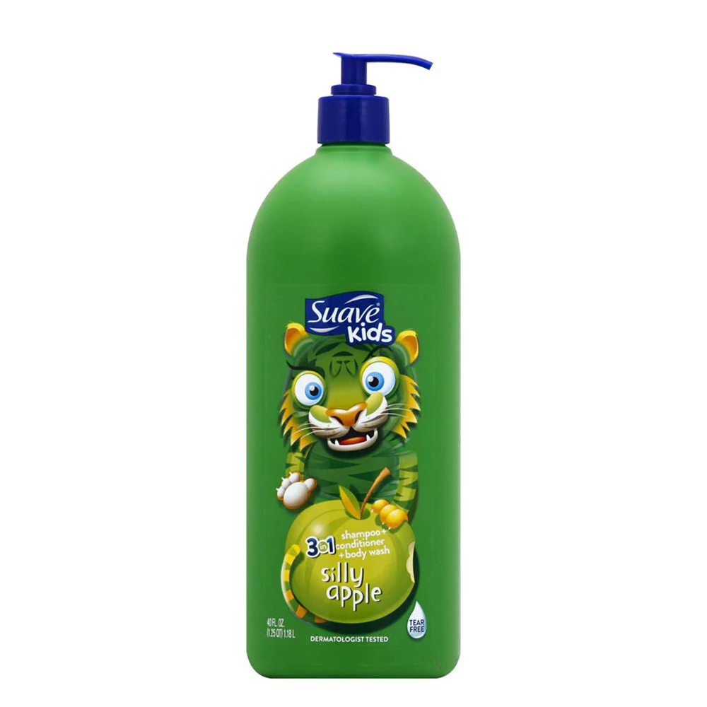 184 Suave Kids Shampoo 532ml Silly Apple 3 In 1 - Image 1