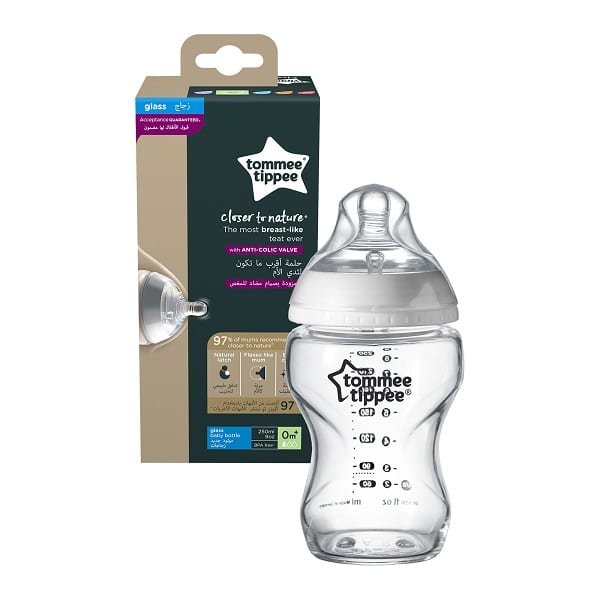 193 Tomme Tippee Closer To Nature Glass Feeder 250ml - Image 1
