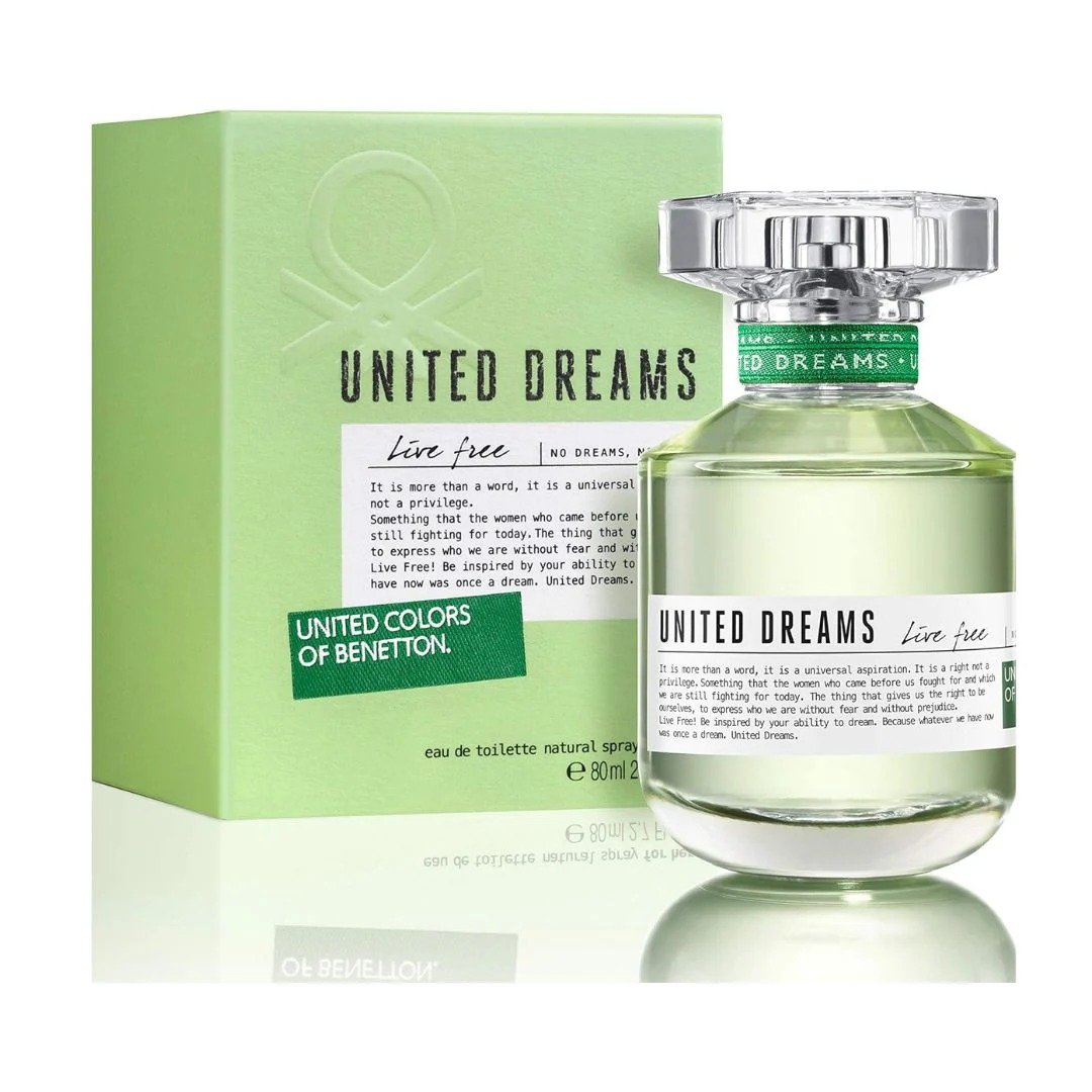 837 UNITED COLORS OF BENETTON UNITED DREAMS LIVE FREE 100ML - Image 1