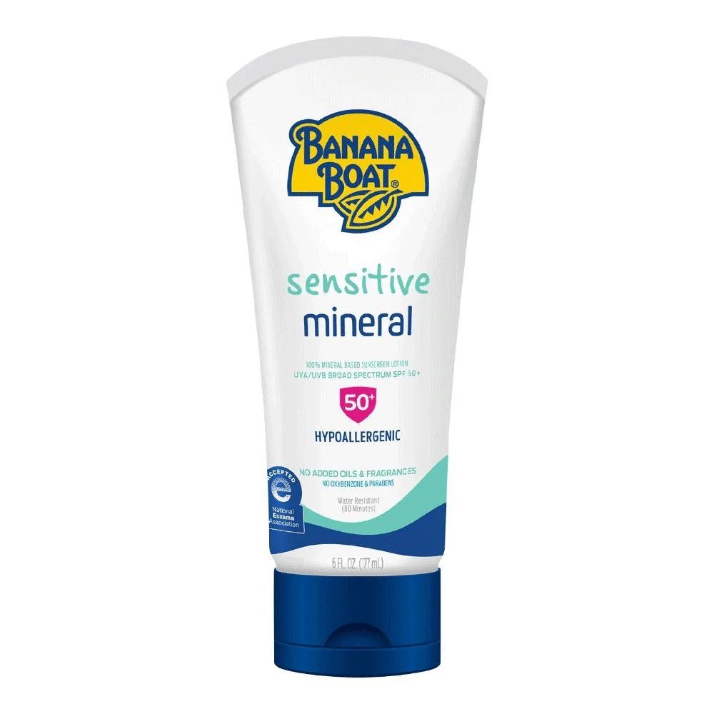 cost38 BANANA BOAT SENSITIVE MINERAL SUNBLOCK SPF50+ 177ML - Image 1