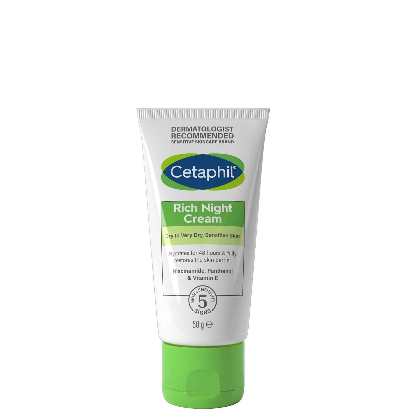 CETAPHIL NIGHT CREAM 50G DRY SENSITIVE SKIN