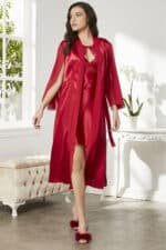 Pierre Cardin 4375 Satin Lace Women's Nightgown - Image 2