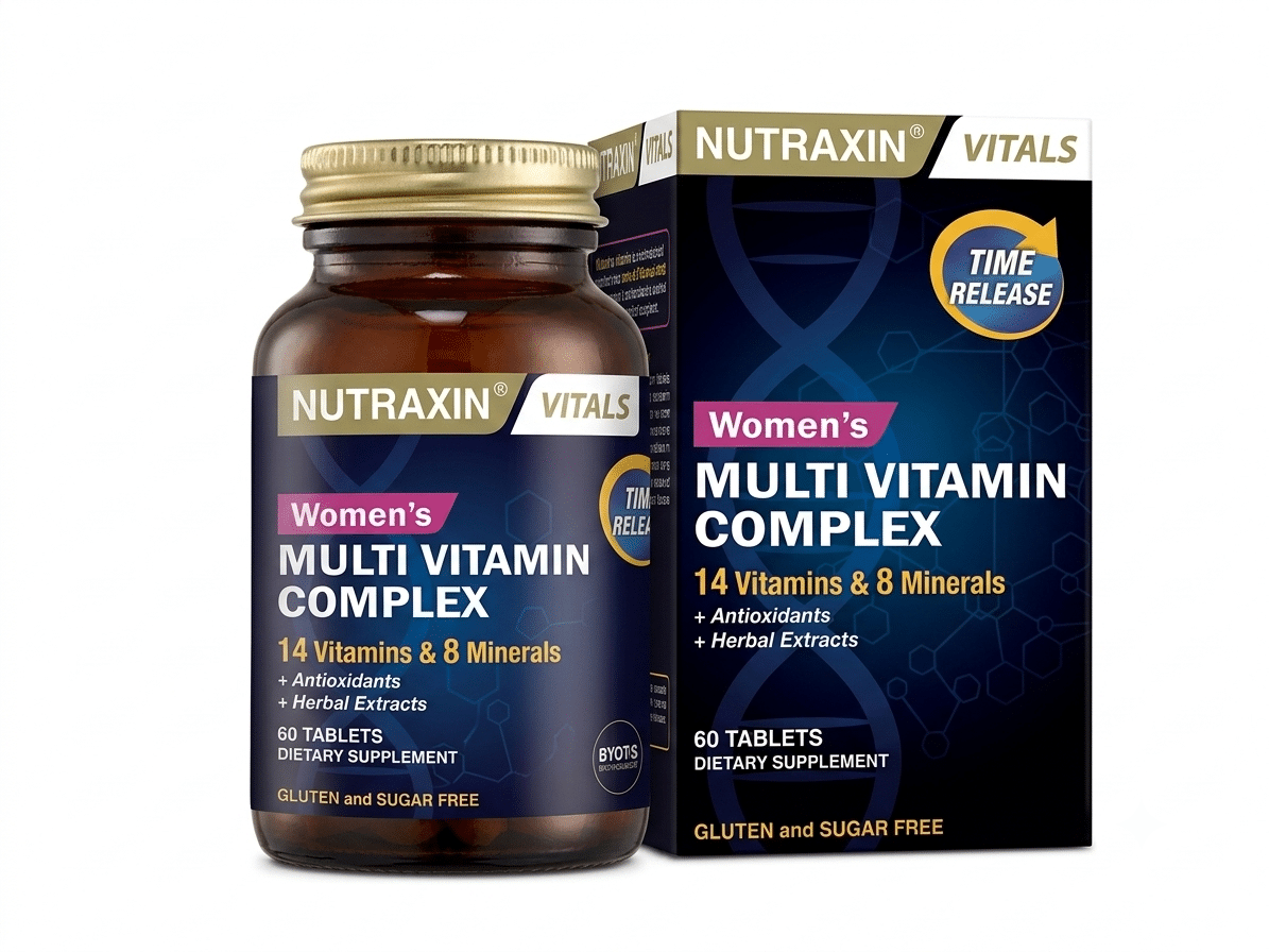 Nutraxin Multi Womens Vitamins Energy Support, Nourishes Hair, Skin & Nails, Whole Food Supplement best multivitamin for women