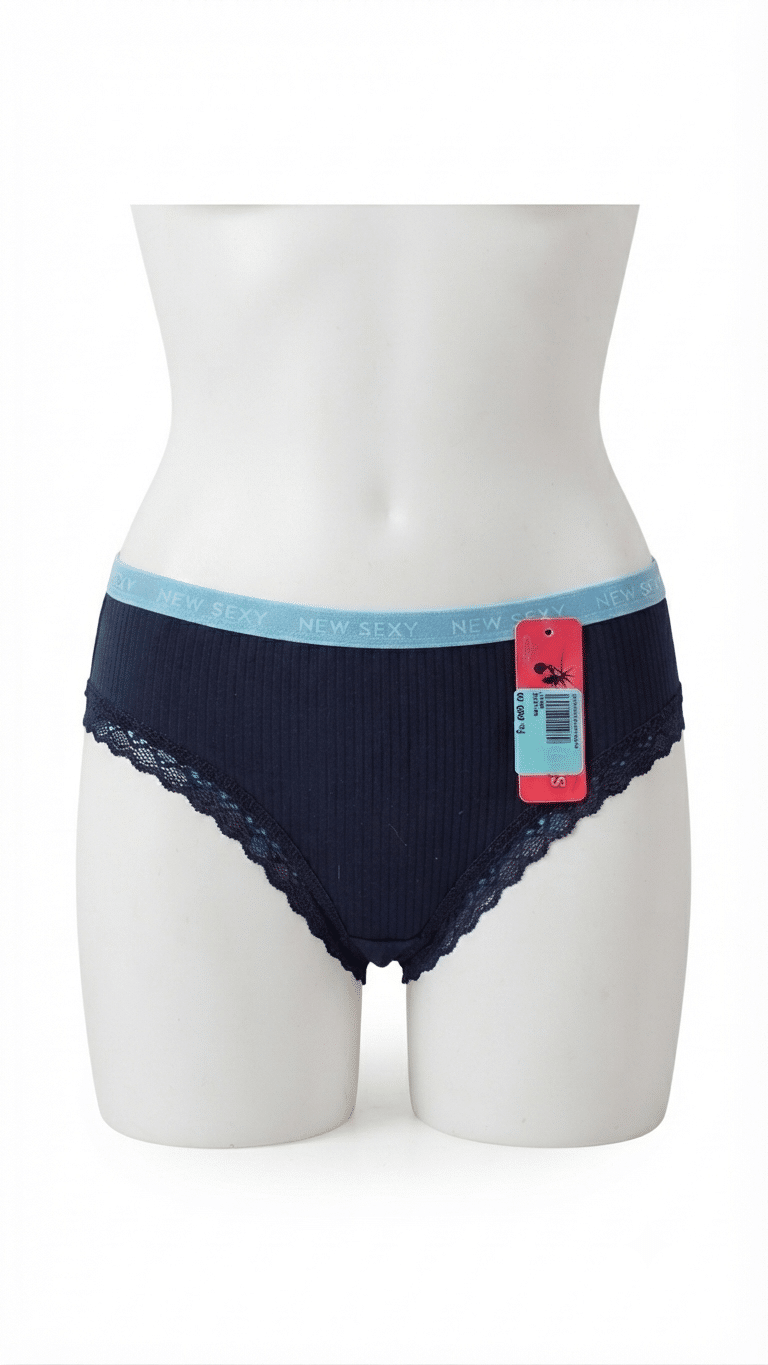 Gemini_Generated_Image_cbhfmicbhfmicbhf Women's Ribbed Cotton Lace Panty – Soft, Breathable & Comfortable Daily Wear - Image 1