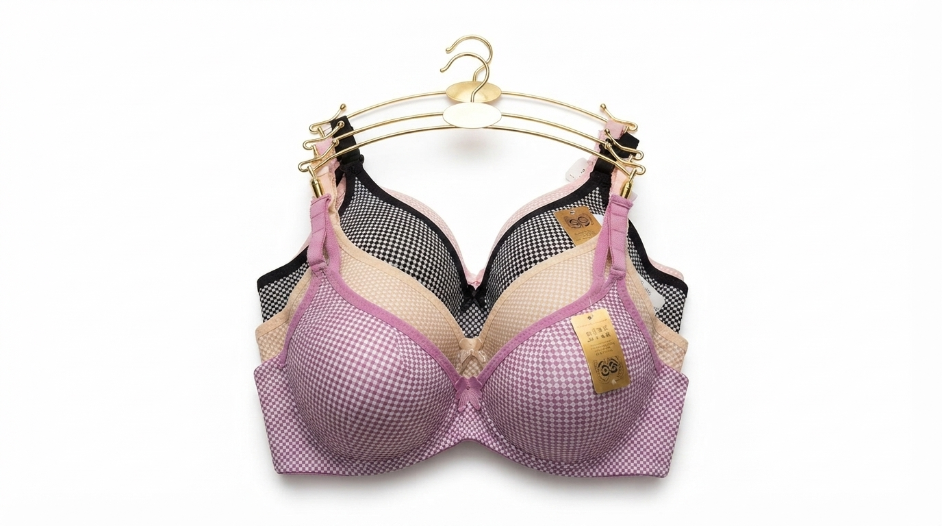 Gemini_Generated_Image_r0tnbyr0tnbyr0tn Checkered Push-Up Padded Bra - Image 1