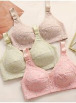 COTTON DOUBLE LAYERED NON WIRED PRINTED BRA - Image 2