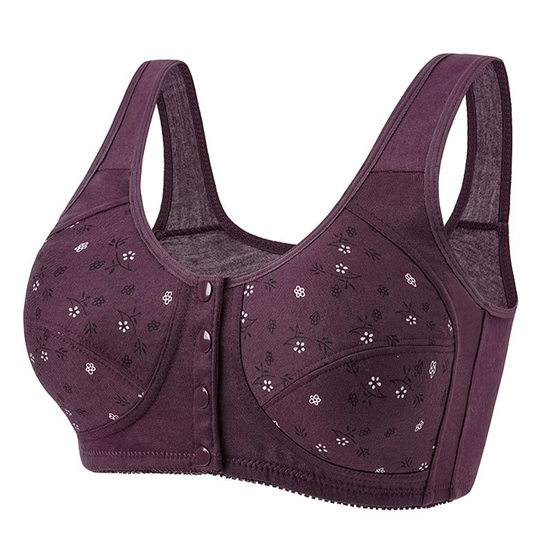 e35ff77e14e824437fa84e11f1fefe48 New Anti-Sagging Front Open Button Bra | Full Support | Lift & Shape - Image 1